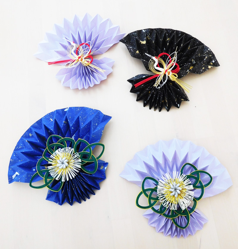 ミウラ折りの吉祥壁飾り